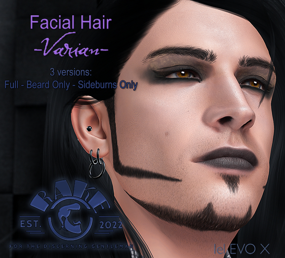 Second Life Marketplace RAKE Facial Hair Varian EvoX